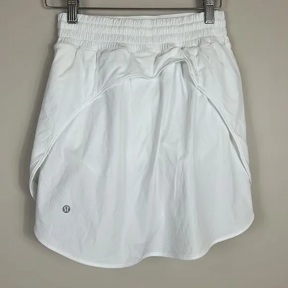 Lululemon Hotty Hot High-Rise Skirt Skort White Size 4