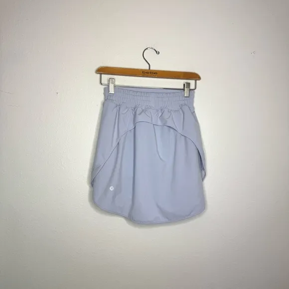 Lululemon Pastel Blue Long Hotty Hot High-Rise Skirt