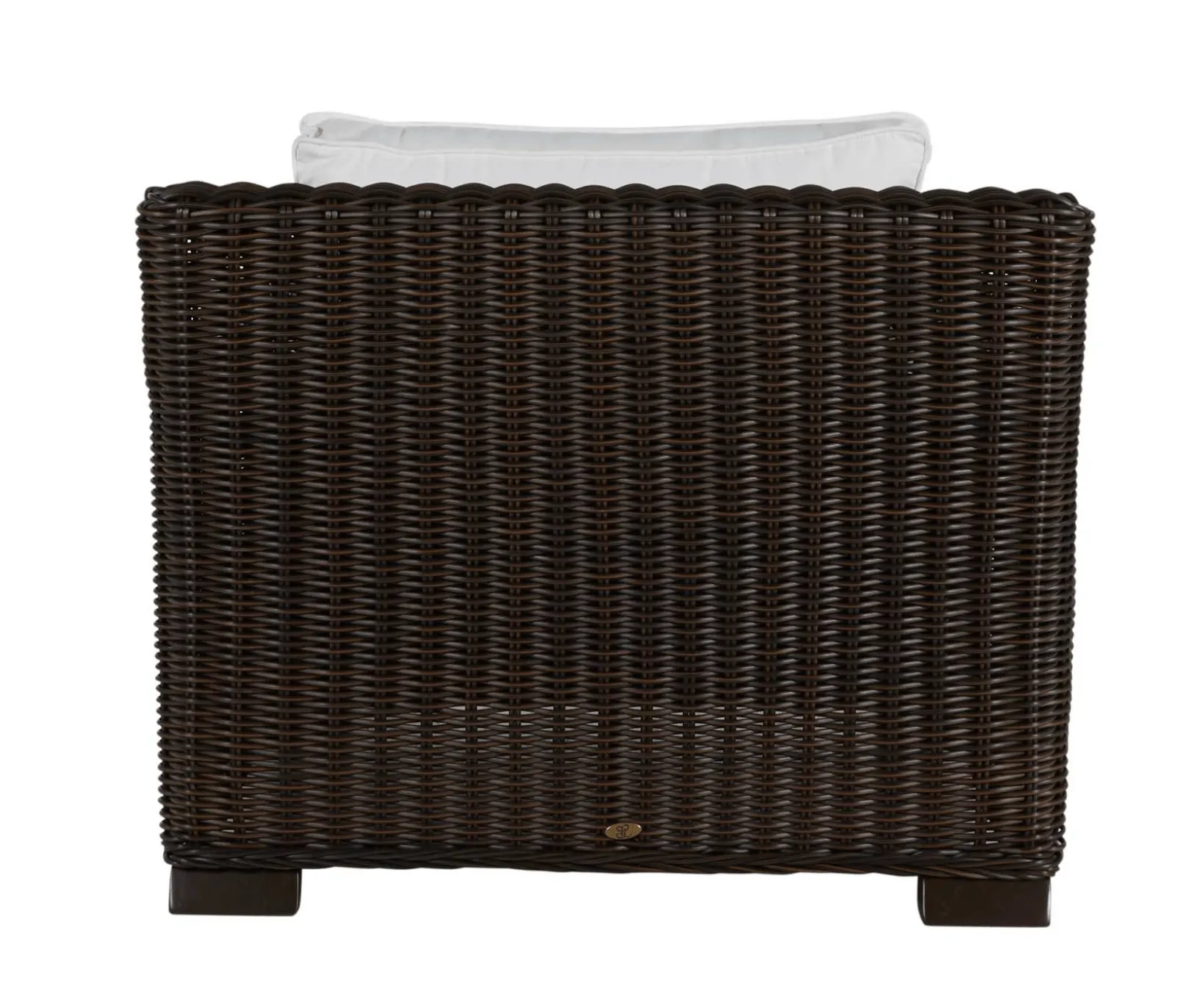 Malibu Outdoor Wicker Chair - Black Walnut