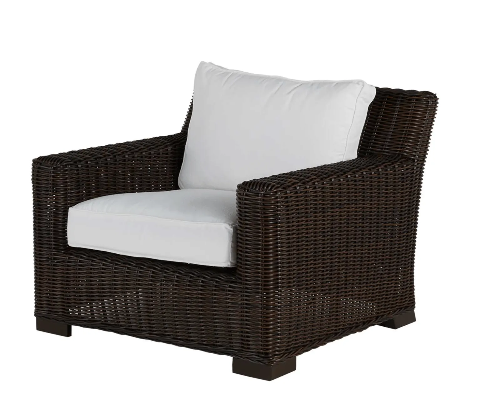 Malibu Outdoor Wicker Chair - Black Walnut