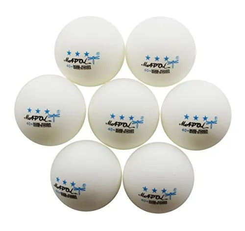 MAPOL REGAIL 3-star 40 mm Table Tennis Balls Advanced Training Ping Pong Balls, White -50 Pieces