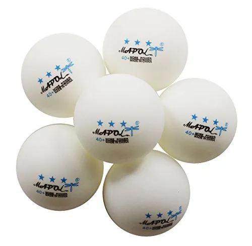 MAPOL REGAIL 3-star 40 mm Table Tennis Balls Advanced Training Ping Pong Balls, White -50 Pieces