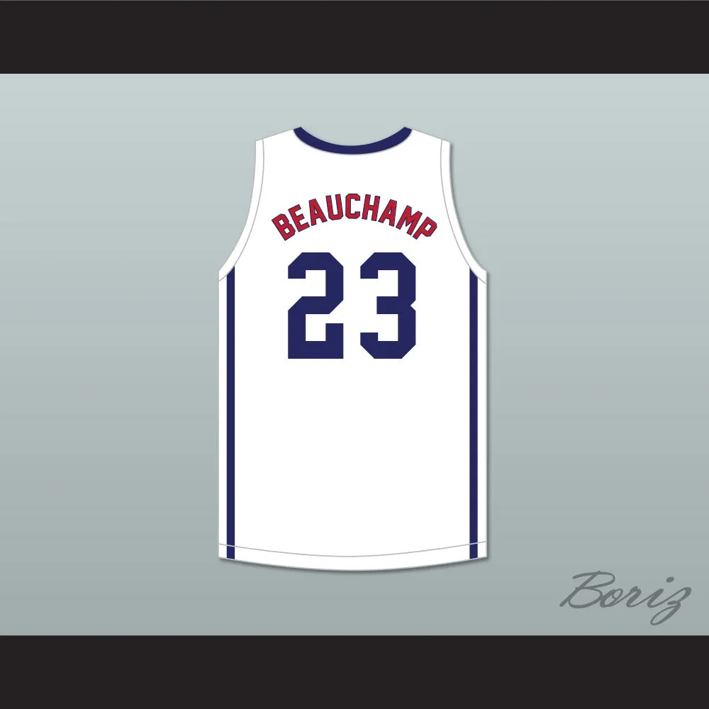 MarJon Beauchamp 23 Nathan Hale High School Raiders White Basketball Jersey 2