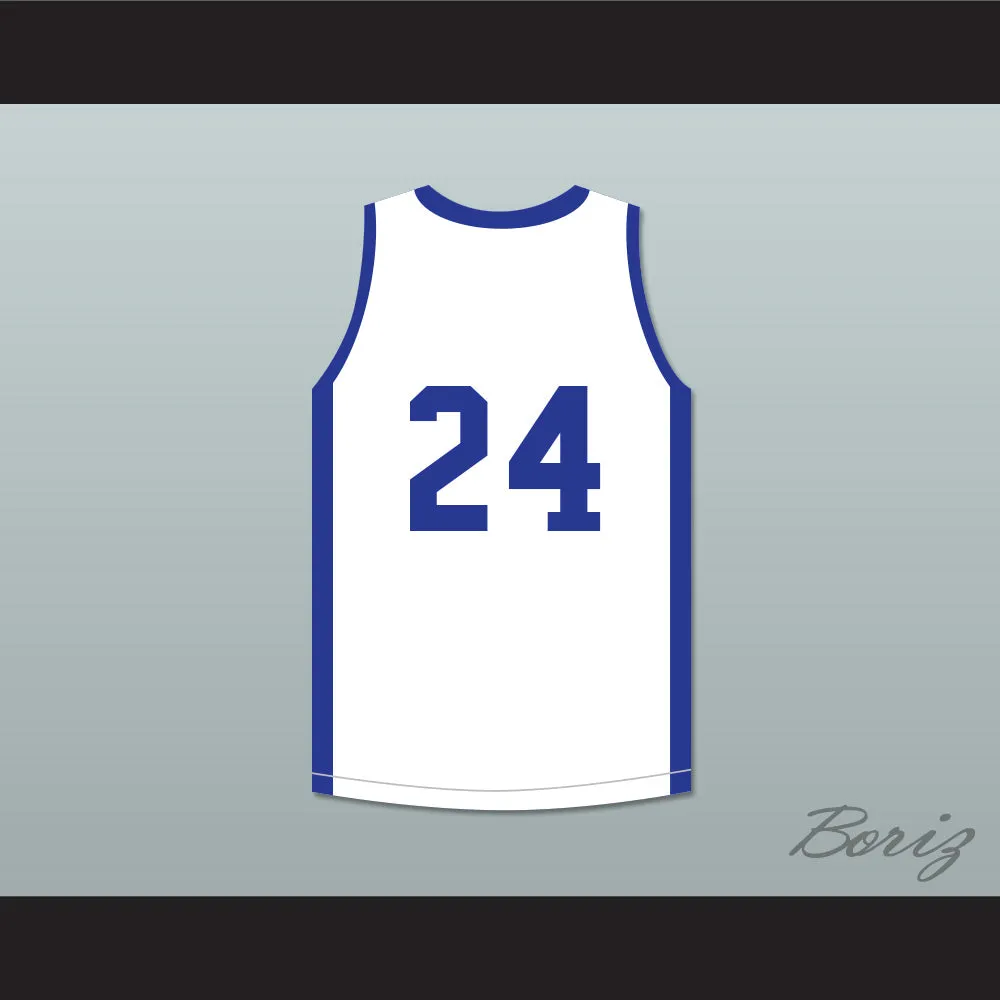 Mark Aguirre 24 Push Excel Pro Basketball Classic White Basketball Jersey 1985 Charity Event
