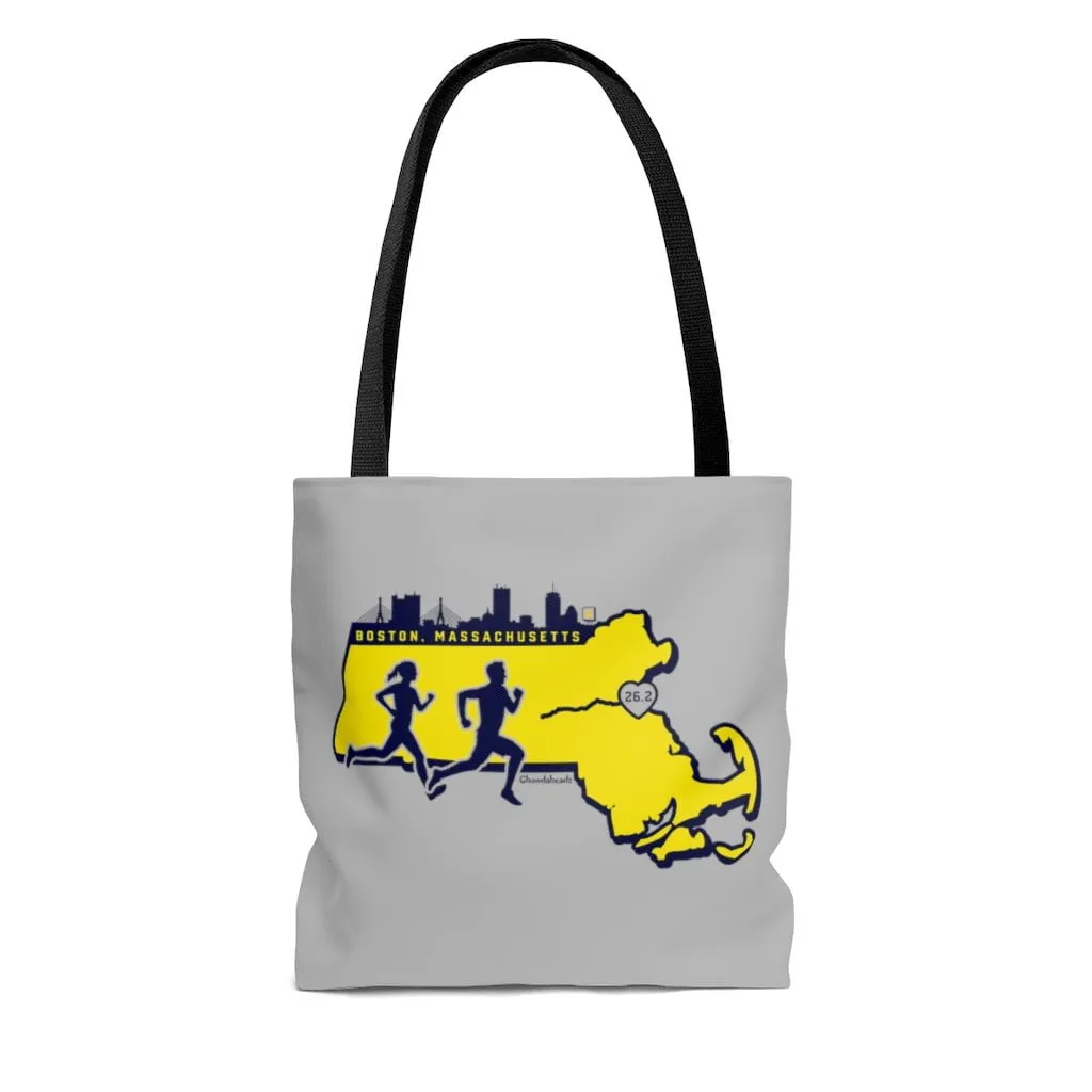 Massachusetts Runner Tote Bag