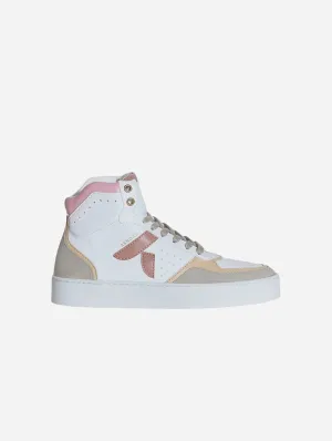 Mateo Women's Biosourced & Recycled High-Top Sneakers| Pink Trio