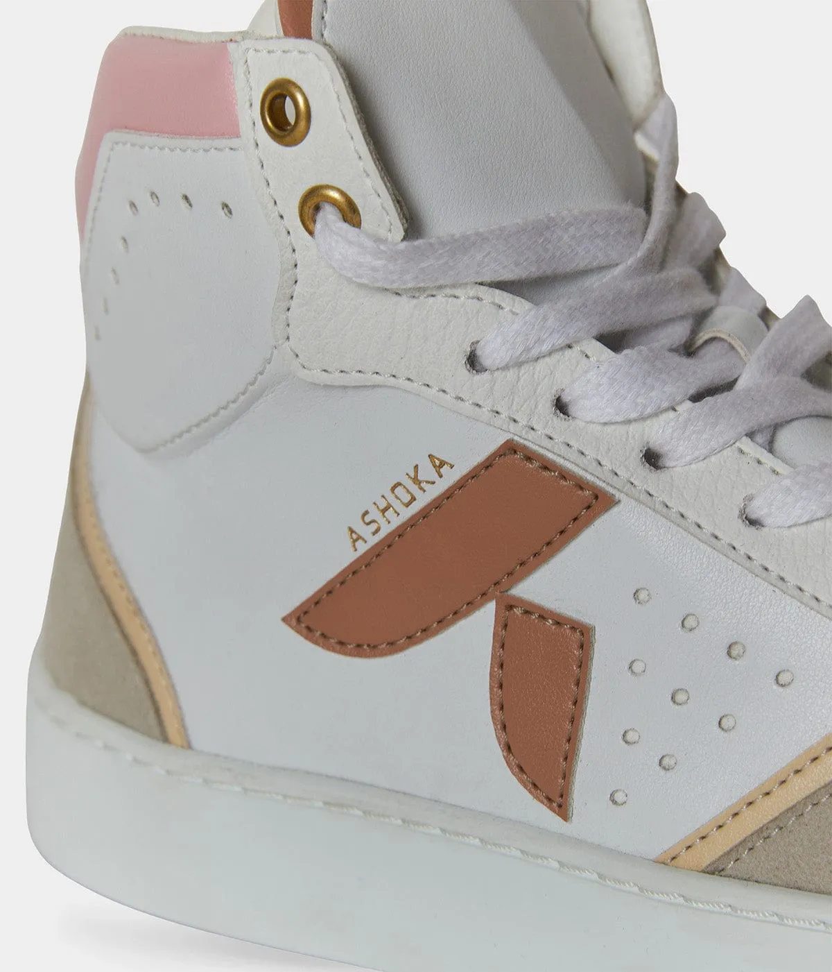 Mateo Women's Biosourced & Recycled High-Top Sneakers| Pink Trio