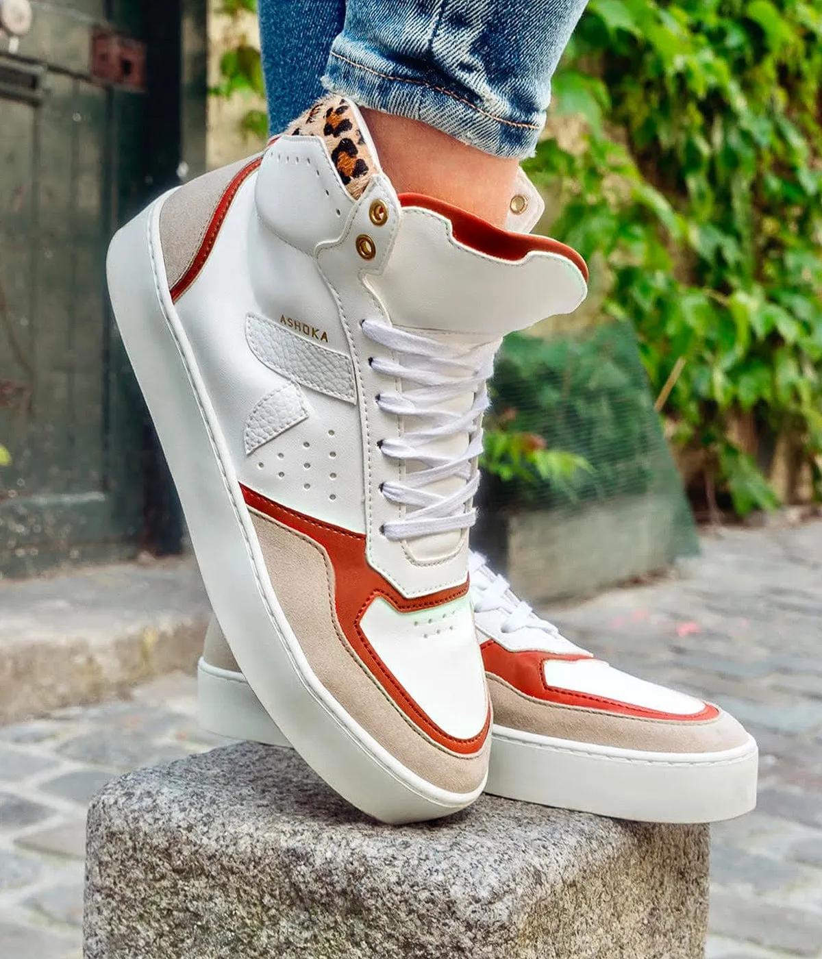 Mateo Women's Biosourced & Recycled High-Top Sneakers| Pink Trio