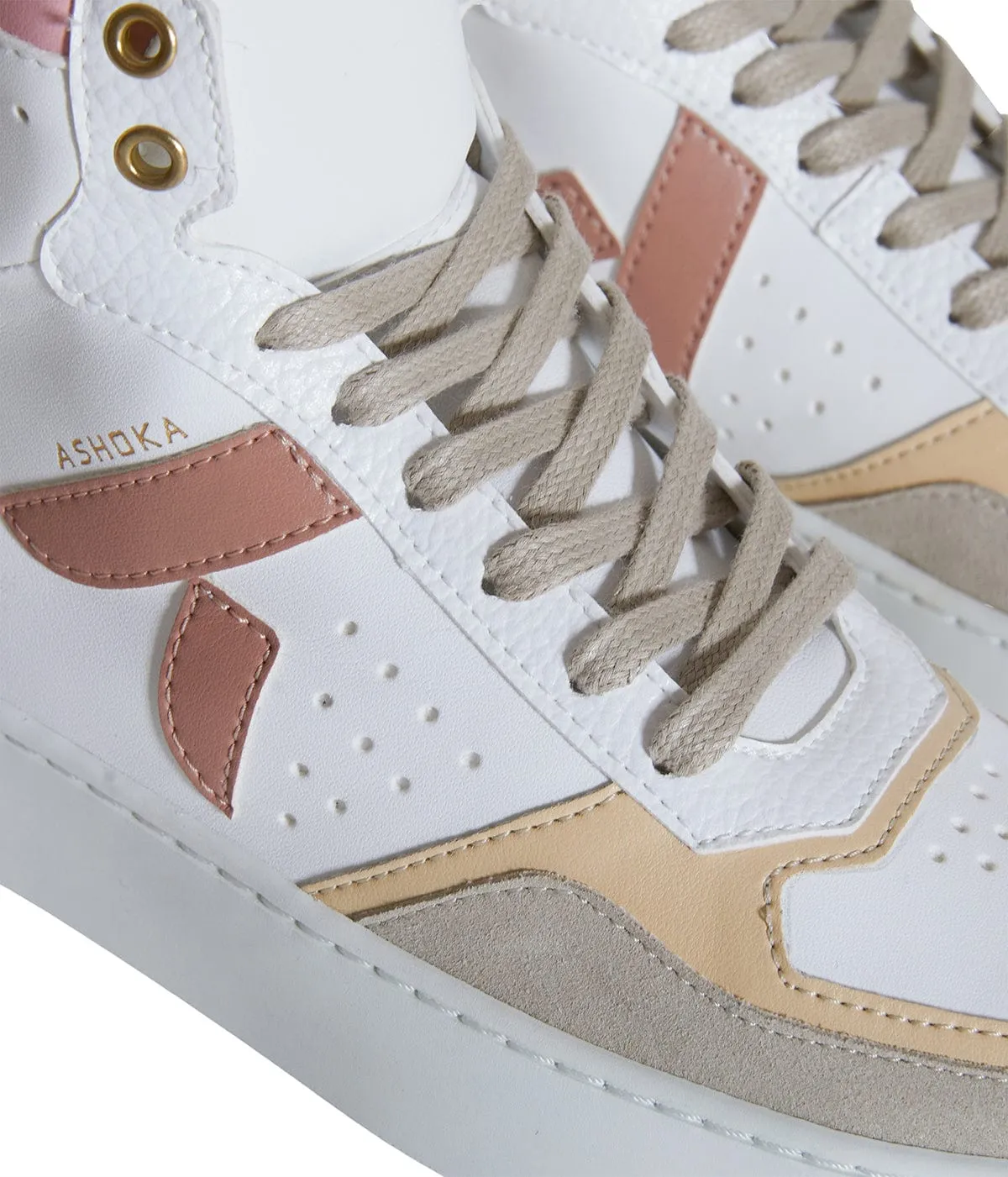 Mateo Women's Biosourced & Recycled High-Top Sneakers| Pink Trio