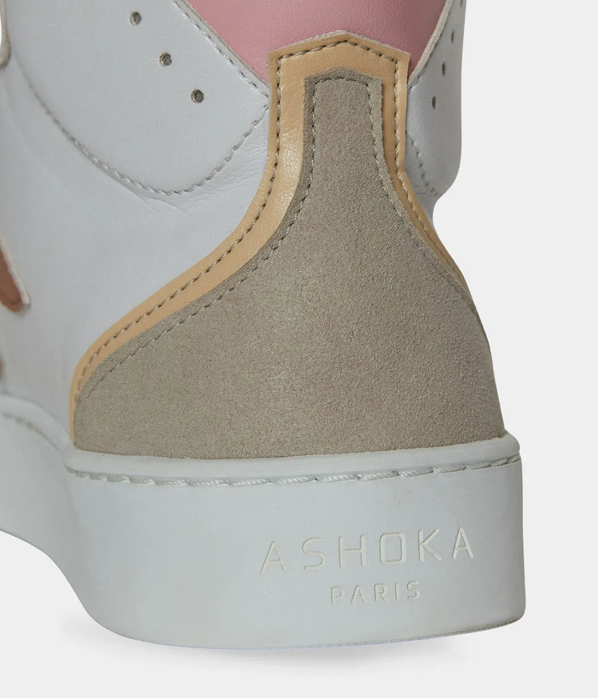 Mateo Women's Biosourced & Recycled High-Top Sneakers| Pink Trio