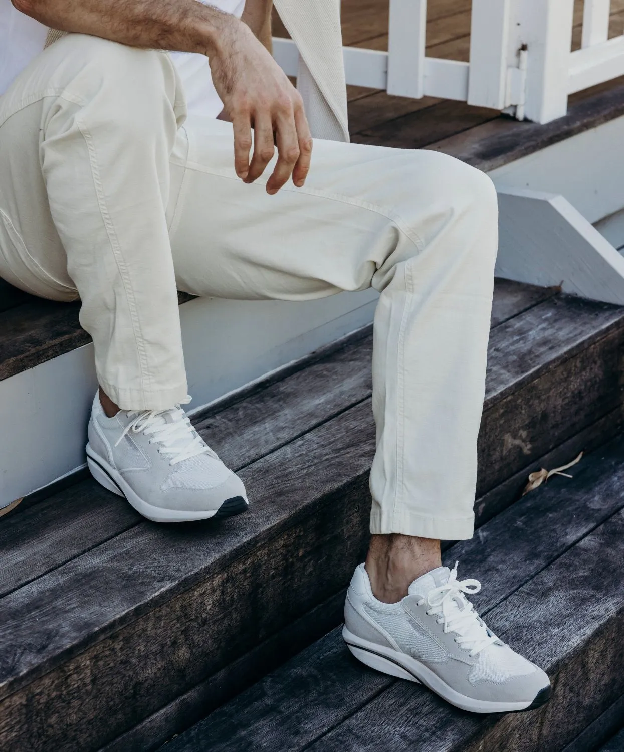MBT MBT-1997 Classic II White Mens Sneakers