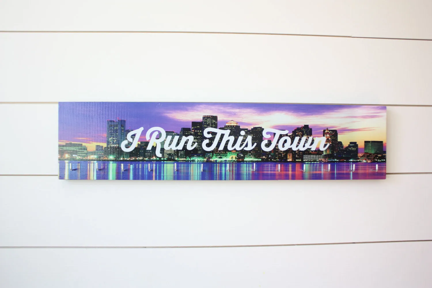 Medal Holder - I Run This Town - Large (Full Color) City / Skyline