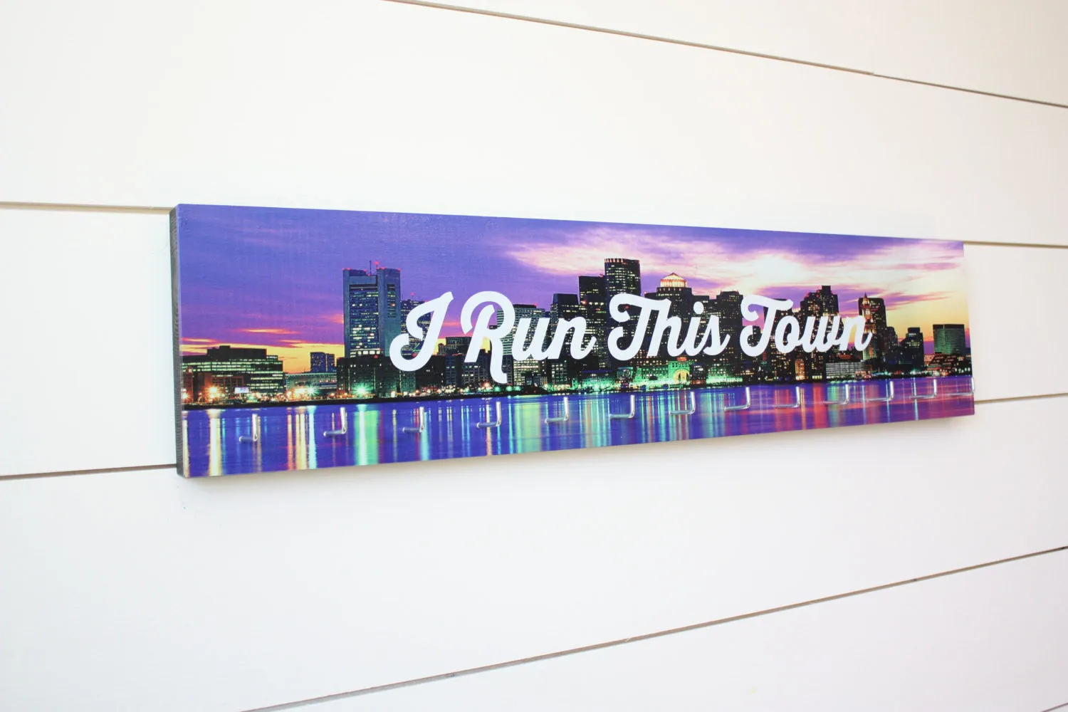 Medal Holder - I Run This Town - Large (Full Color) City / Skyline
