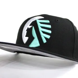 Memphis Chicks New Era 59fifty Fitted Hat (Air Jordan Retro 13 Black Mint Gray Under Brim)