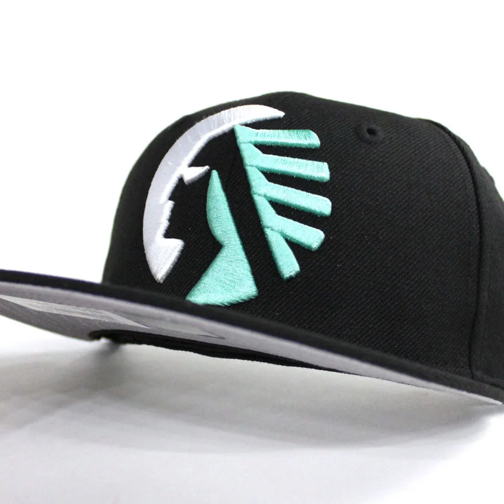 Memphis Chicks New Era 59fifty Fitted Hat (Air Jordan Retro 13 Black Mint Gray Under Brim)