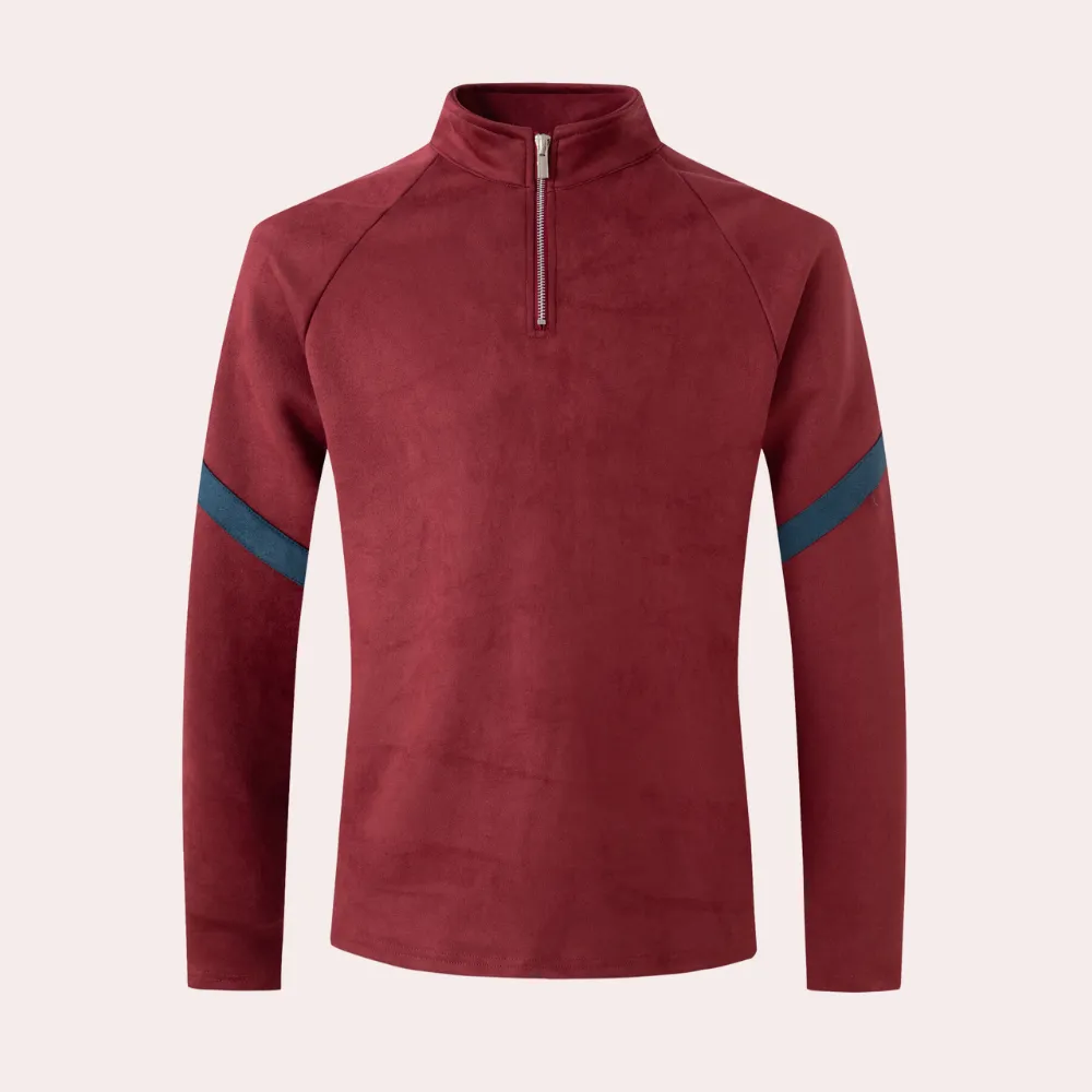 Men’s Athletic Slim Fit Long Sleeve Polo Shirt