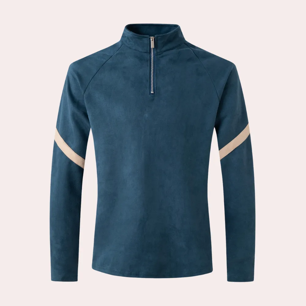 Men’s Athletic Slim Fit Long Sleeve Polo Shirt