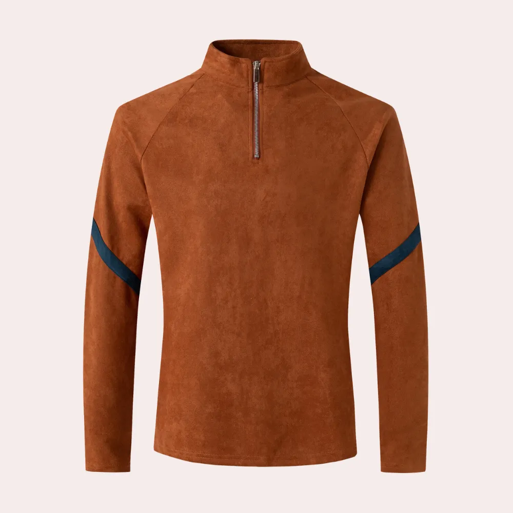Men’s Athletic Slim Fit Long Sleeve Polo Shirt