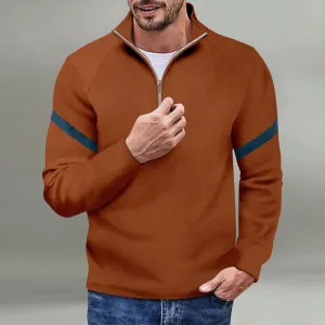 Men’s Athletic Slim Fit Long Sleeve Polo Shirt