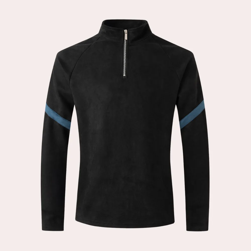 Men’s Athletic Slim Fit Long Sleeve Polo Shirt