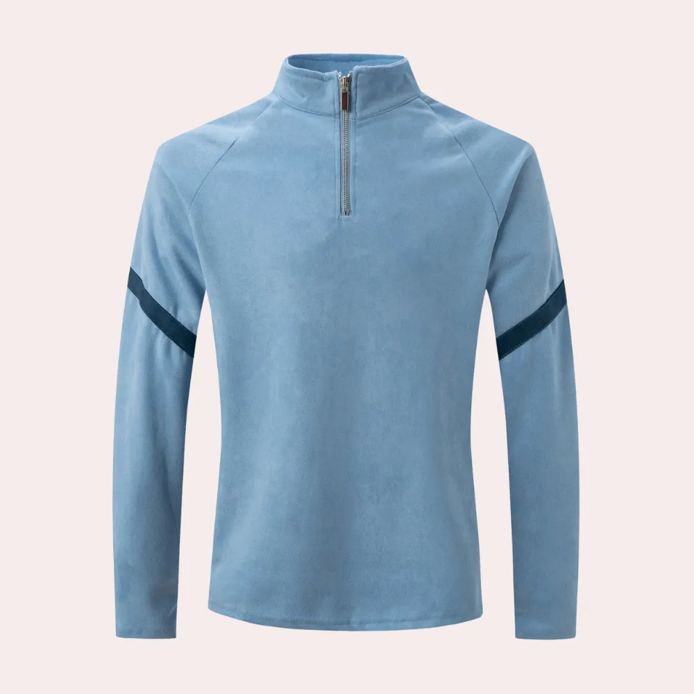 Men’s Athletic Slim Fit Long Sleeve Polo Shirt