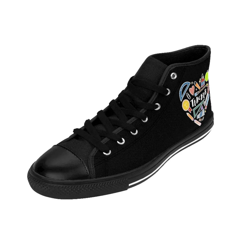 Men's Collage Heart High-top Sneakers