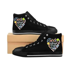 Men's Collage Heart High-top Sneakers