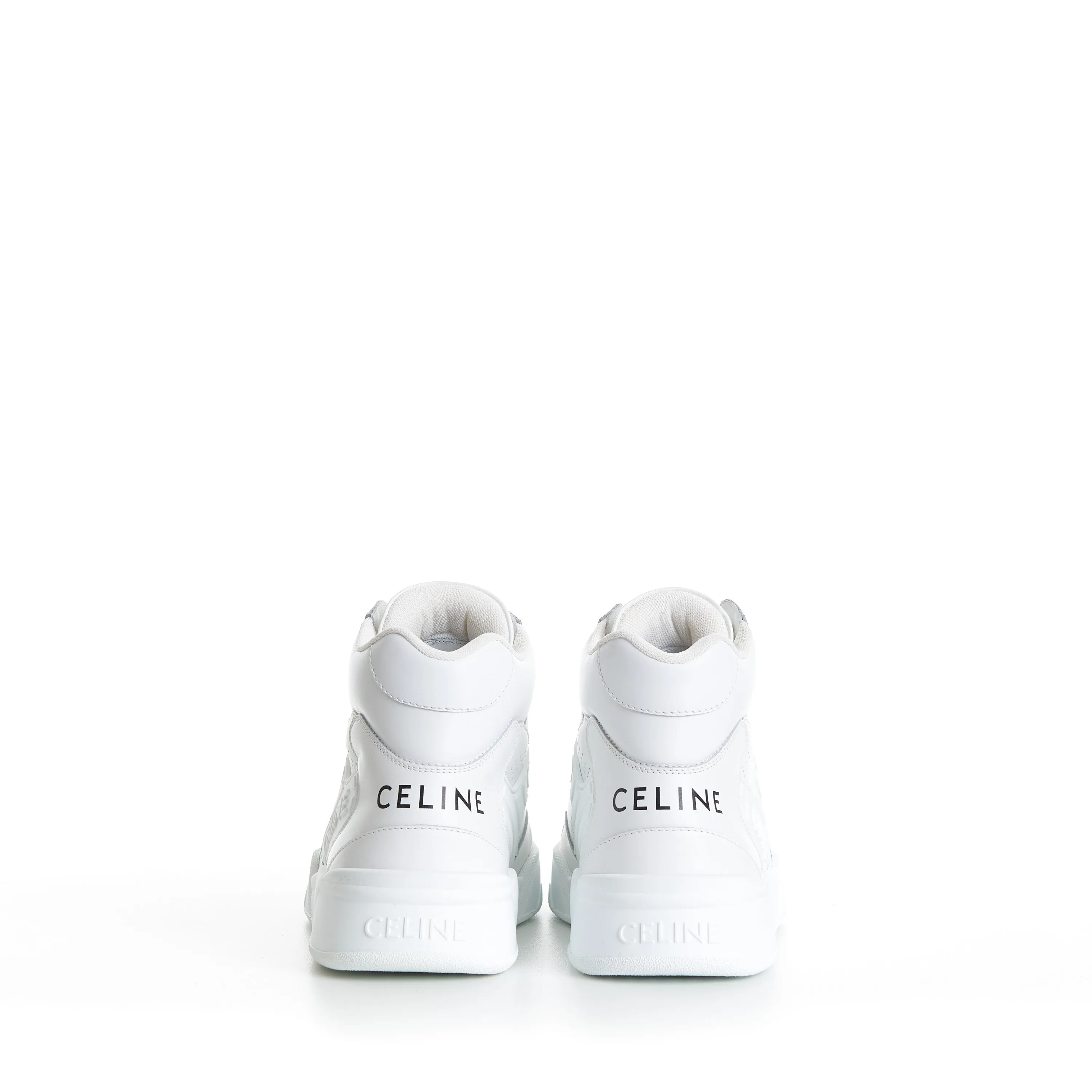 Men's CT-06 High Top Sneaker - Optic White Calfskin Leather