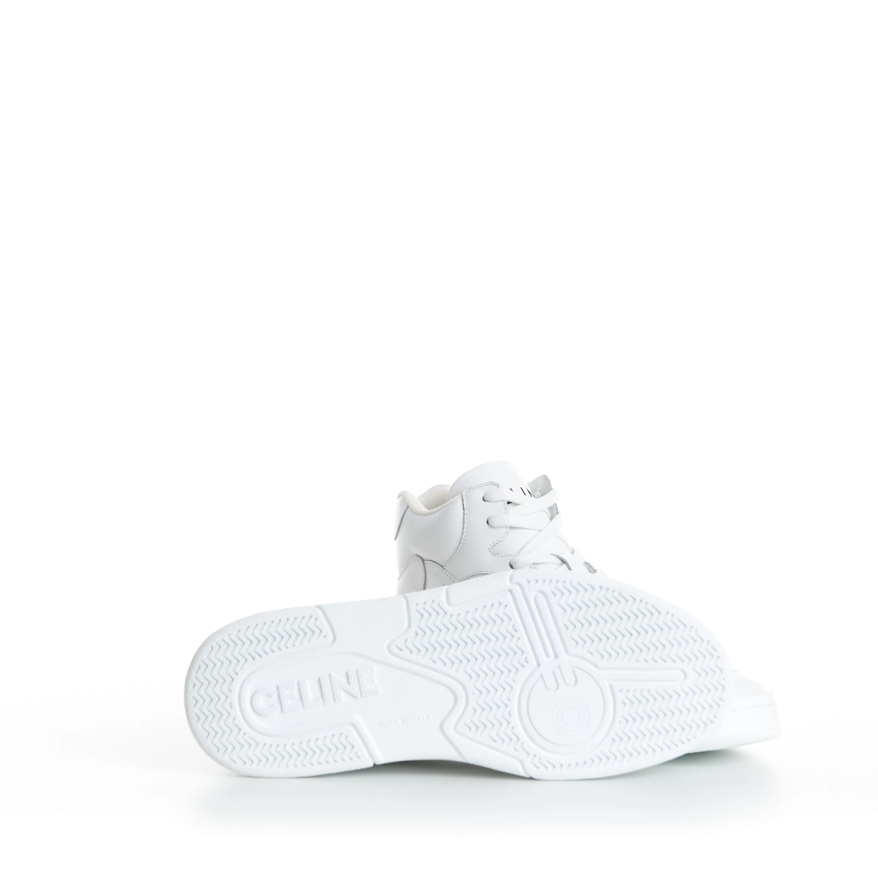 Men's CT-06 High Top Sneaker - Optic White Calfskin Leather
