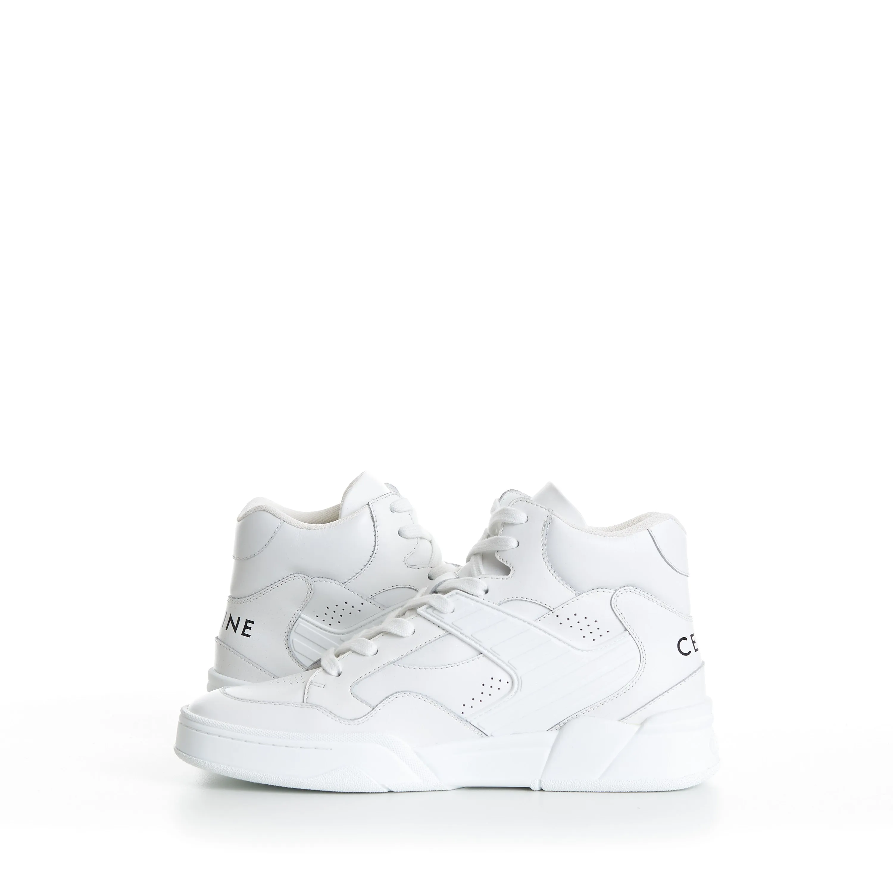 Men's CT-06 High Top Sneaker - Optic White Calfskin Leather