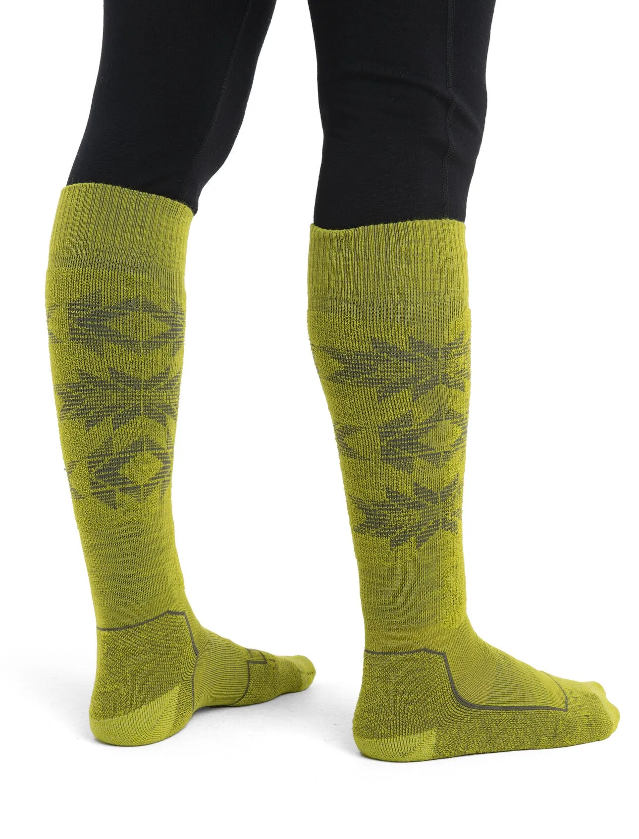 Mens Merino Ski  Light Over the Calf Socks Ski Heritage