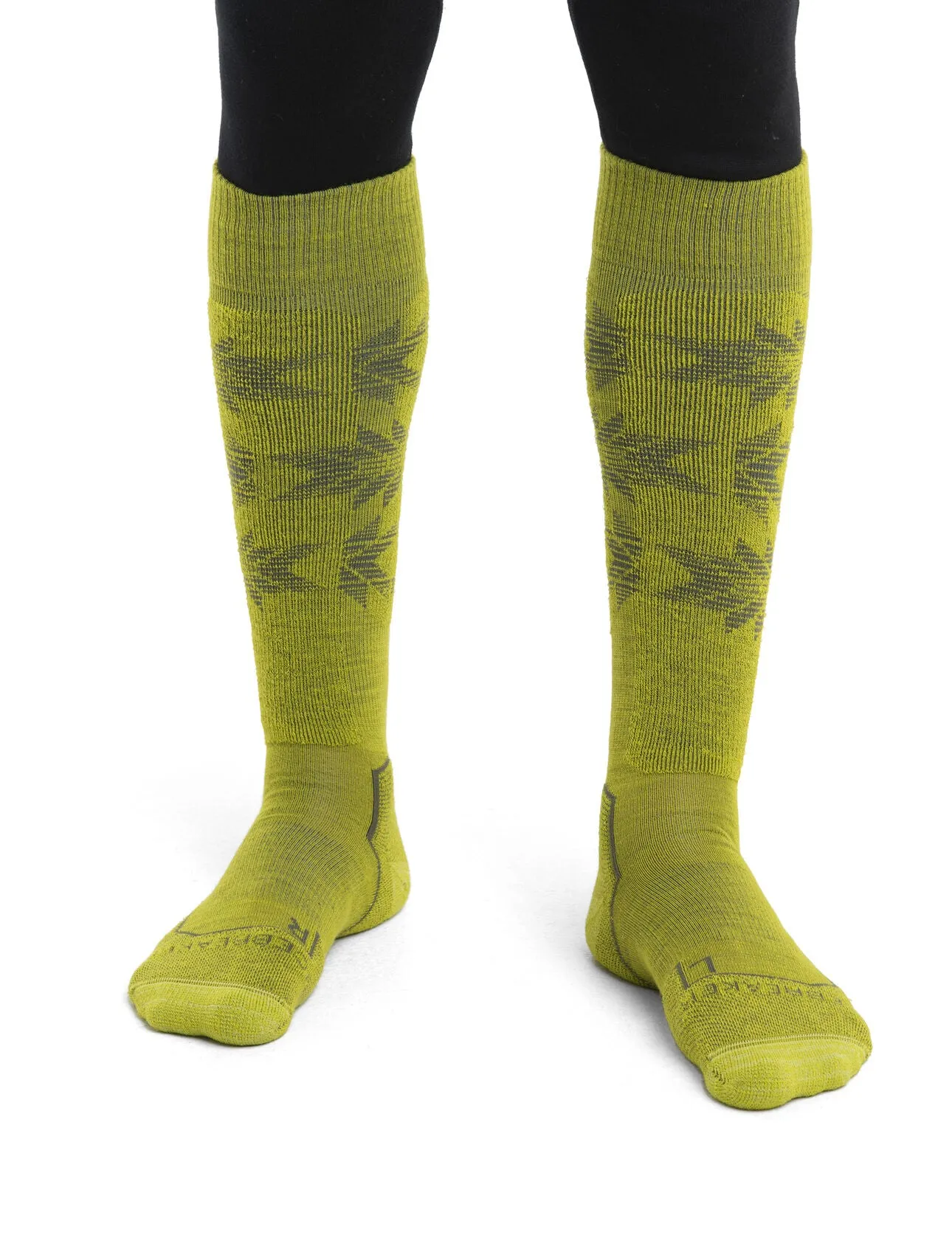 Mens Merino Ski  Light Over the Calf Socks Ski Heritage
