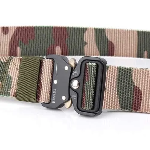 Mens Nylon Outdoor Durable Military Combat Belt