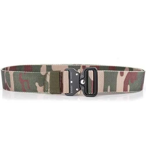 Mens Nylon Outdoor Durable Military Combat Belt