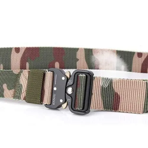Mens Nylon Outdoor Durable Military Combat Belt