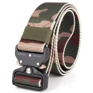 Mens Nylon Outdoor Durable Military Combat Belt