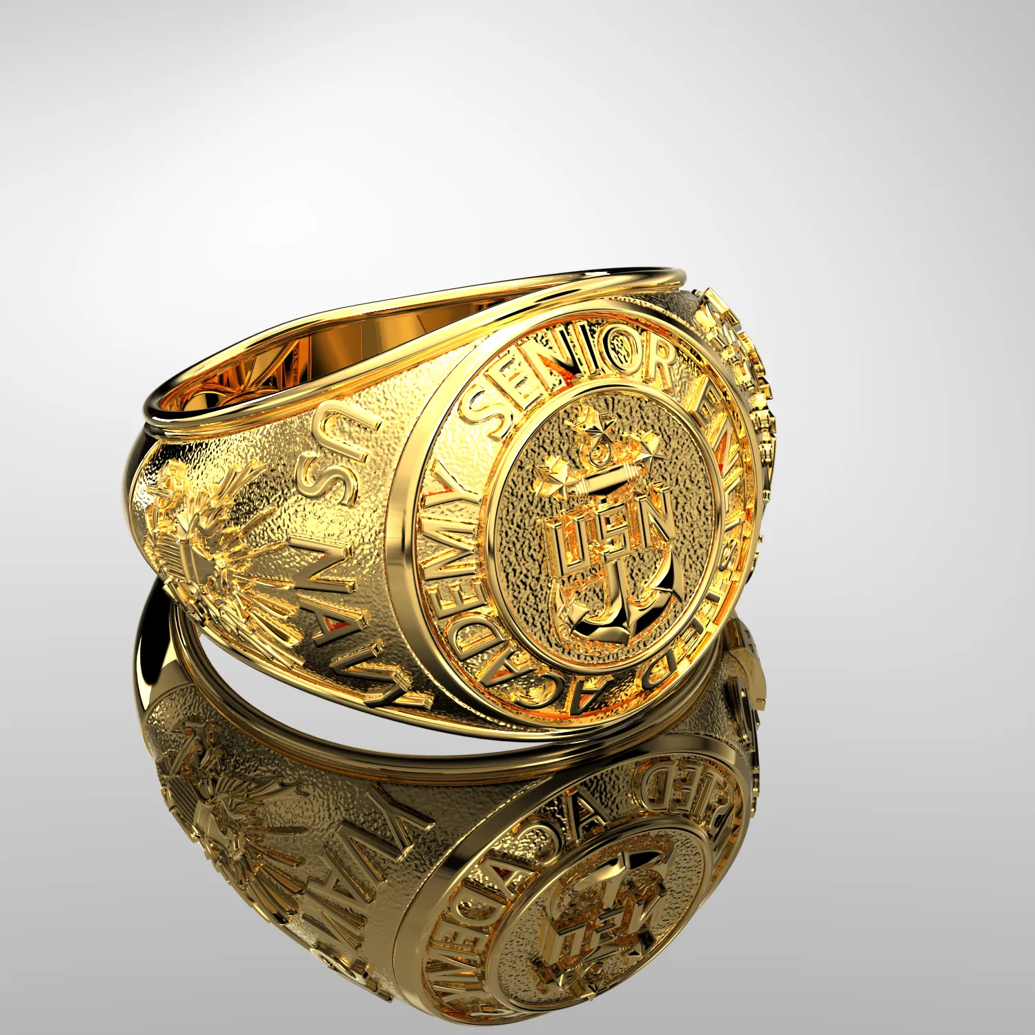 Men's or Ladies Customizable Senior Enlisted Academy Class Ring CPO1893