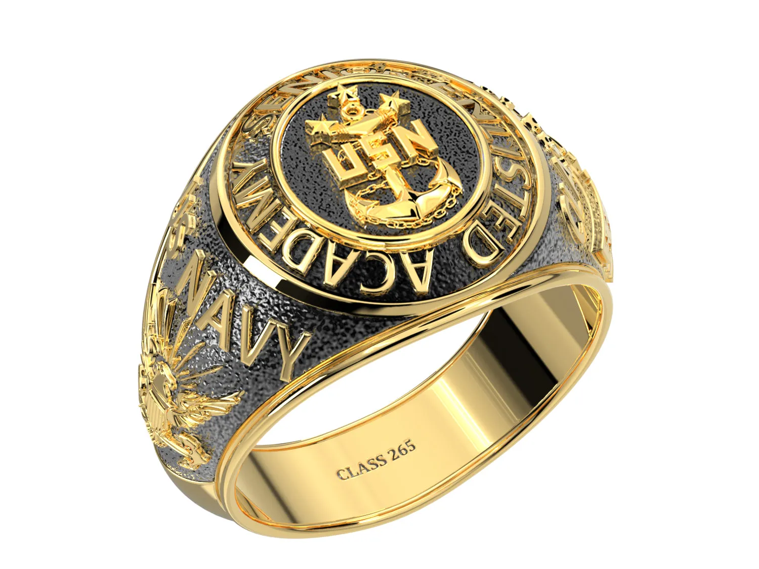 Men's or Ladies Customizable Senior Enlisted Academy Class Ring CPO1893
