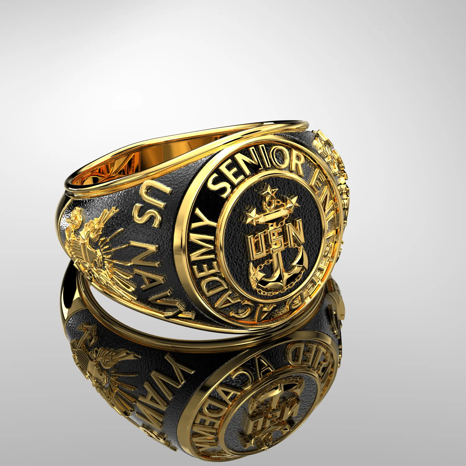 Men's or Ladies Customizable Senior Enlisted Academy Class Ring CPO1893