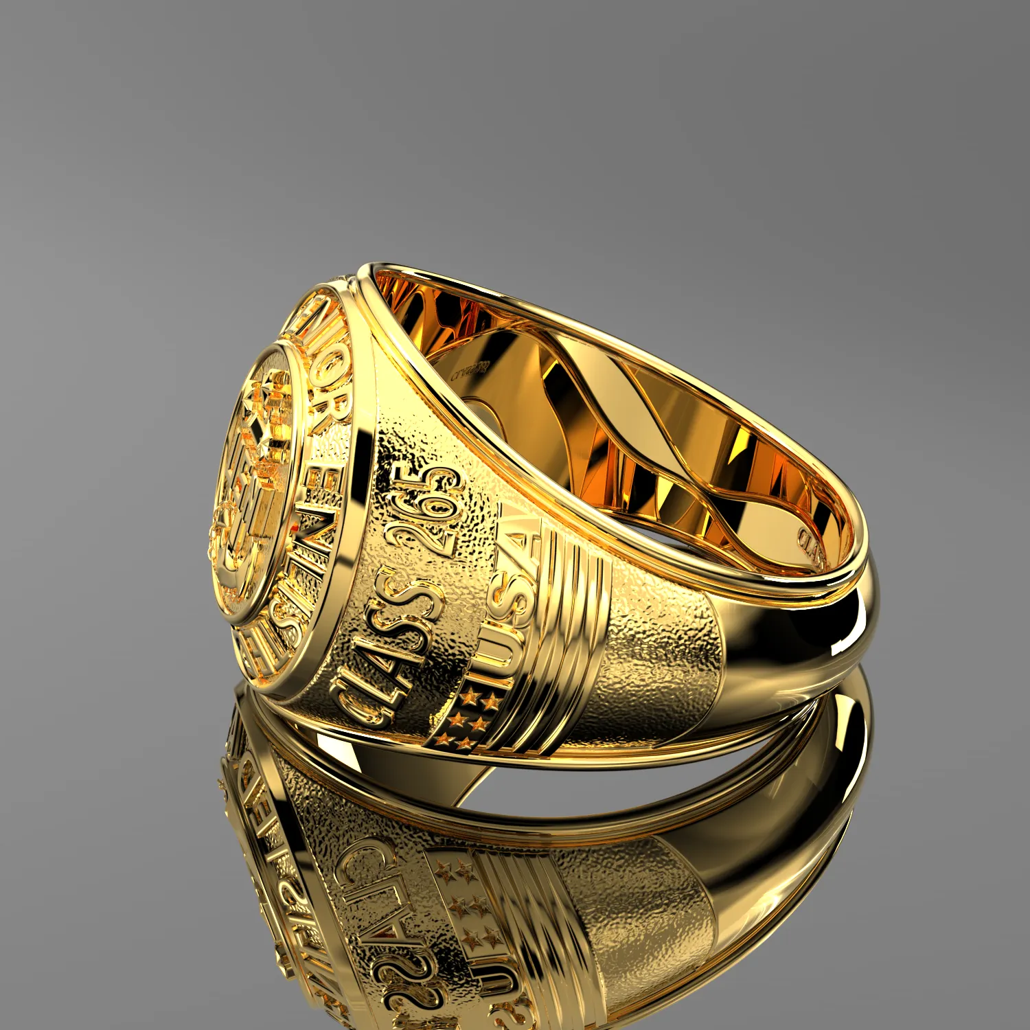 Men's or Ladies Customizable Senior Enlisted Academy Class Ring CPO1893
