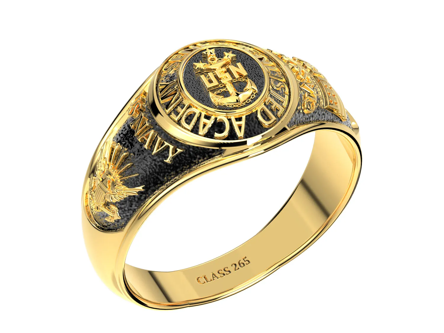 Men's or Ladies Customizable Senior Enlisted Academy Class Ring CPO1893