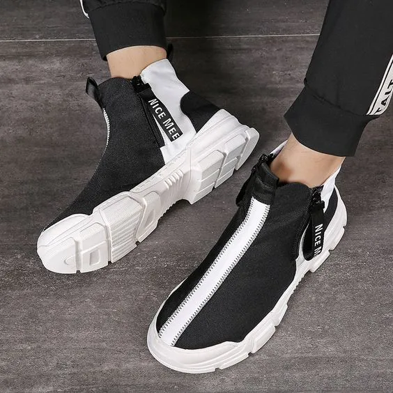 Men's Trendy High Top Hip Hop Style Shoes