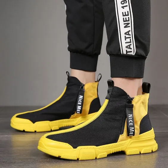 Men's Trendy High Top Hip Hop Style Shoes