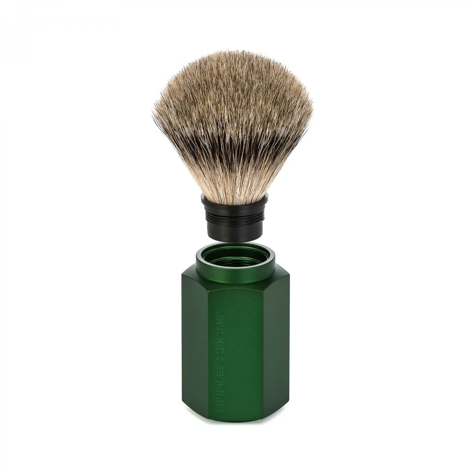 MÜHLE HEXAGON 3 Pc. Shaving Set, Silvertip Badger / Safety Razor, Forest
