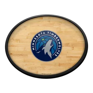 Minnesota Timberwolves: Hardwood - Oval Slimline Lighted Wall Sign
