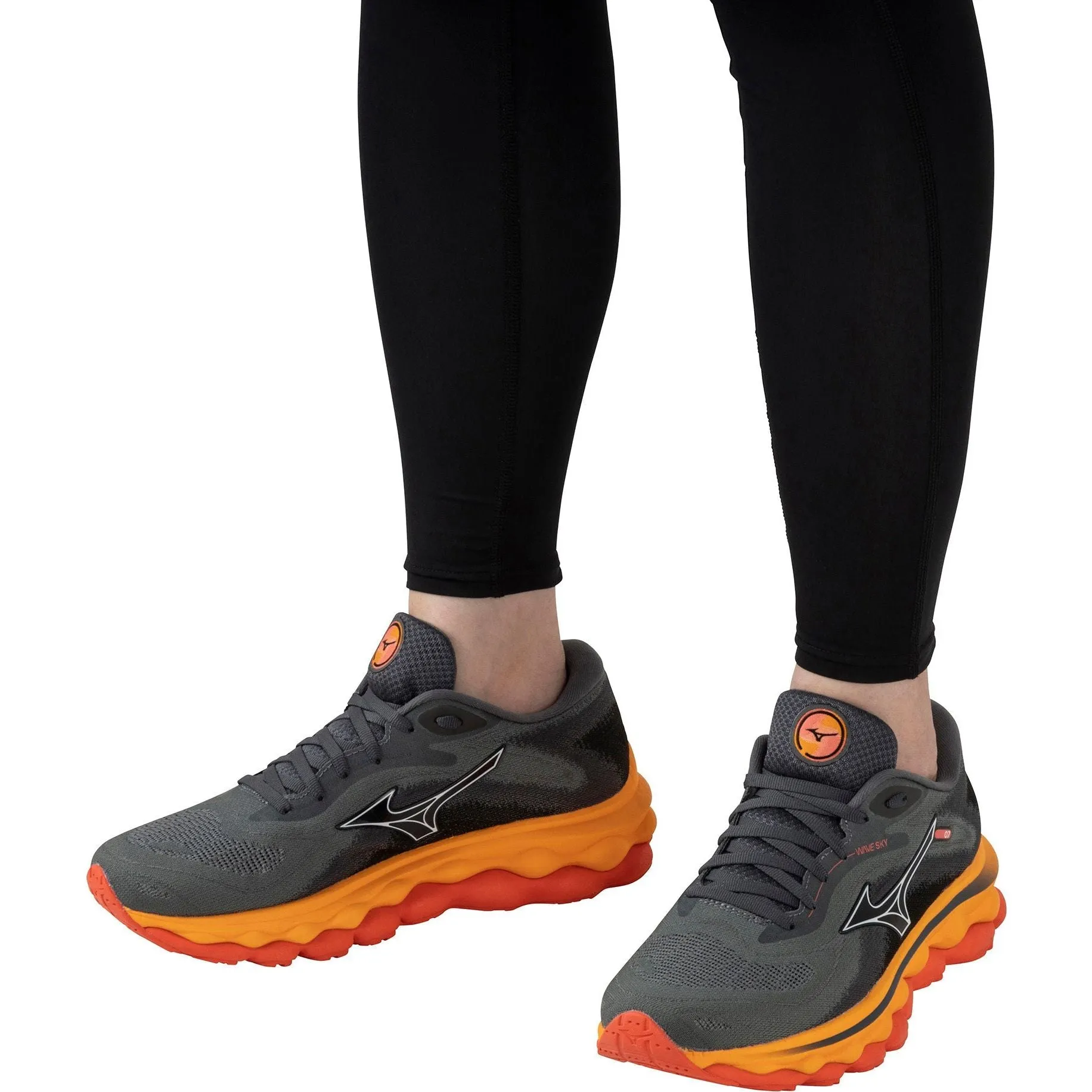 Mizuno Wave Sky 7 Womens Running Shoes - Grey