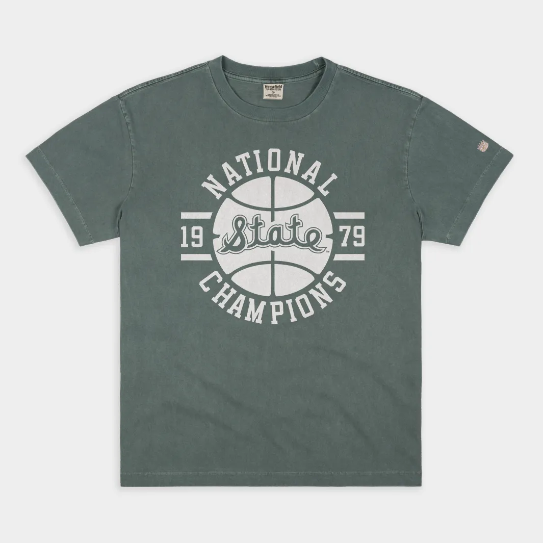 MSU Basketball 1979 National Champions Vintage Heavyweight Tee