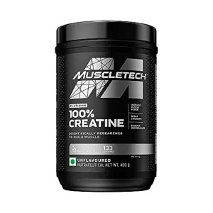 Muscletech Essential Series Platinum 100% Creatine | Boost Muscle growth & Strength | Muscle Recovery | Sports Nutrition | 0.88 lb (400 g)