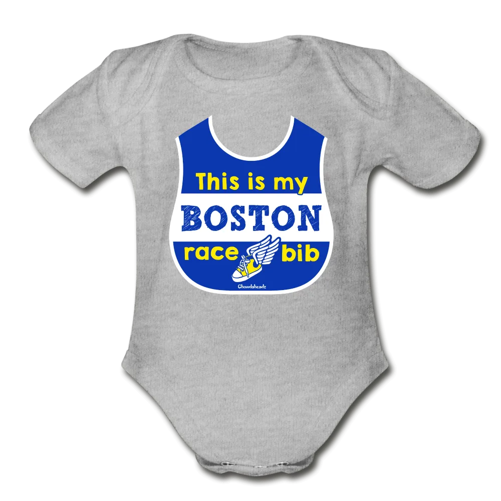 My Boston Race Bib Infant One Piece