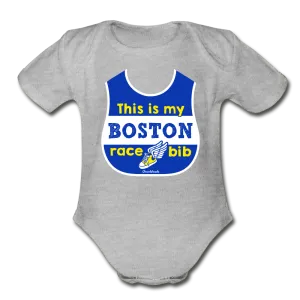 My Boston Race Bib Infant One Piece
